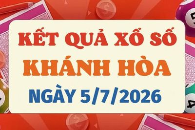 Kết quả xổ số Khánh Hòa hôm nay 5/7/2026 - XSKH 5/7