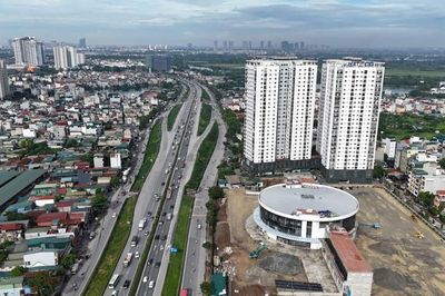 Nhìn từ trên cao diện mạo bến xe hiện đại bậc nhất Thủ đô sắp đi vào hoạt động
