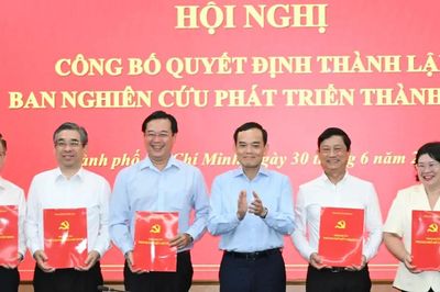 Ban Nghiên cứu phát triển TPHCM thành lập 6 tiểu ban trực thuộc