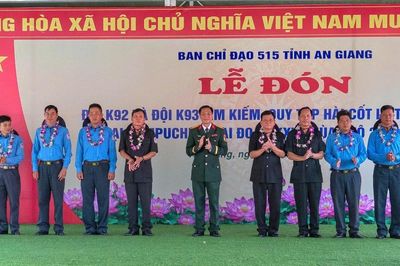 An Giang đón 170 hài cốt liệt sĩ trở về đất mẹ