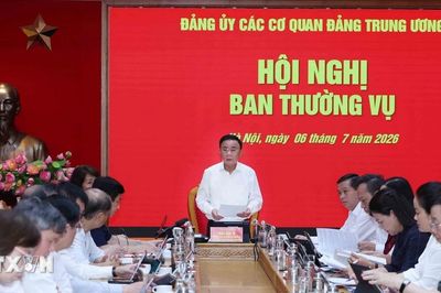 Hội nghị Ban Thường vụ Đảng ủy các cơ quan Đảng Trung ương tháng 6