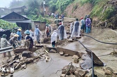 Hoàn lưu bão số 1 gây nhiều thiệt hại tại Lào Cai, Cao Bằng