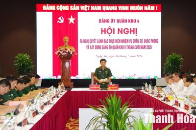 Đảng ủy Quân khu 4 xác định 9 nhóm nhiệm vụ trọng tâm 6 tháng cuối năm