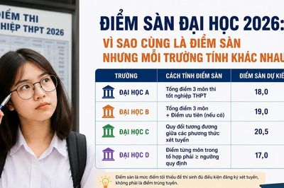 Điểm sàn đại học 2026: Vì sao mỗi trường có cách tính khác nhau?