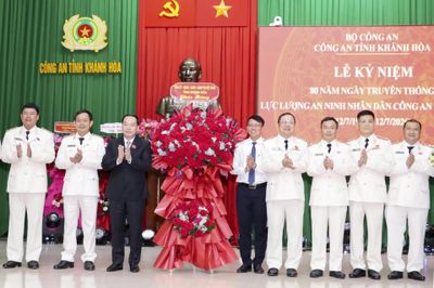Công an tỉnh Khánh Hòa kỷ niệm 80 năm Ngày truyền thống lực lượng An ninh nhân dân