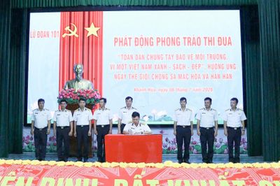 Lữ đoàn 101 phát động phong trào thi đua bảo vệ môi trường