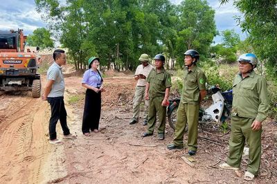 Kịp thời kiểm tra, ngăn chặn hành vi khai thác cát trái phép