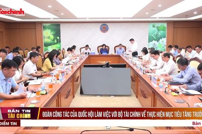 Đoàn công tác của Quốc hội làm việc với Bộ Tài chính về thực hiện mục tiêu tăng trưởng
