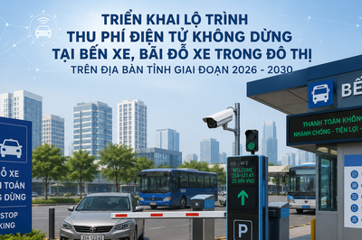 Ninh Bình triển khai thu phí không dừng tại bến xe, bãi đỗ xe