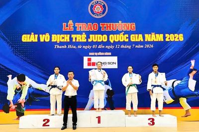 Thanh Hóa dẫn đầu toàn đoàn lứa tuổi 10-15 tại Giải vô địch trẻ Judo quốc gia 2026