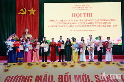 Hội thi Báo cáo viên, tuyên truyền viên giỏi tỉnh Đắk Lắk thành công tốt đẹp