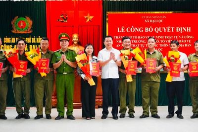 Xã Đại Lộc thành lập mới 16 Tổ bảo vệ an ninh trật tự ở cơ sở