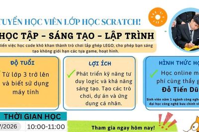 Học sinh Hà Nội vào vai kỹ sư robot trong trại hè miễn phí