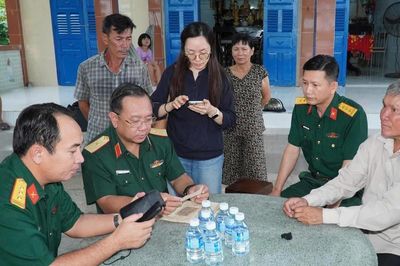 Xác minh thân nhân liệt sĩ được tìm thấy tại Công viên Lê Thị Riêng