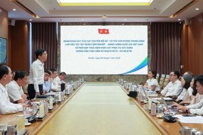 Petrovietnam làm việc với Đoàn khảo sát về tình hình triển khai Nghị quyết số 57-NQ/TW và Kế hoạch số 01-KH/BCĐTW