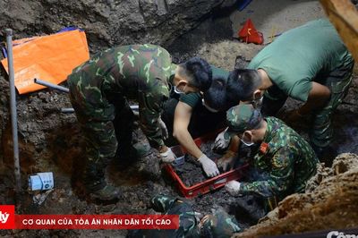 Tiếp tục quy tập thêm 2 hài cốt liệt sĩ tại Công viên Lê Thị Riêng