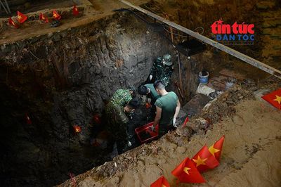 Tiếp tục tìm kiếm hài cốt liệt sĩ tại rãnh mộ tập thể ở Công viên Lê Thị Riêng