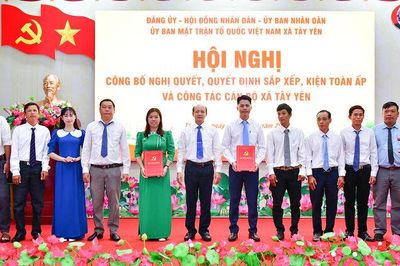 Xã Tây Yên giảm còn 18 ấp