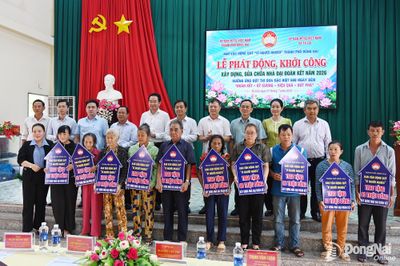 21 căn nhà đại đoàn kết được xây dựng, sửa chữa tại Tà Lài