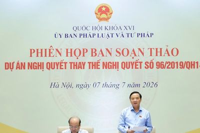 Phó Chủ tịch Quốc hội Nguyễn Khắc Định chủ trì Phiên họp Ban soạn thảo dự án Nghị quyết thay thế Nghị quyết số 96/2019/QH14