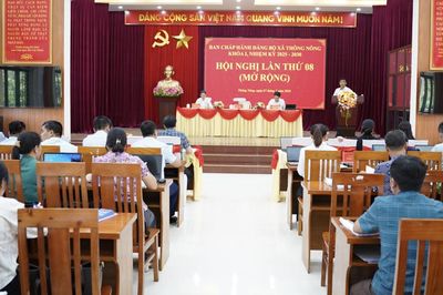 Hội nghị Ban Chấp hành Đảng bộ xã Thông Nông và xã Đông Khê