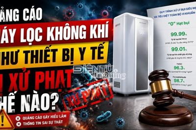 Quảng cáo máy lọc không khí như thiết bị y tế bị xử phạt thế nào?