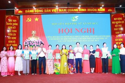 Xã Mỹ Đức: Kiện toàn tổ chức các chi hội đoàn thể sau sắp xếp thôn