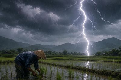 Người đàn ông 31 tuổi bị sét đánh tử vong khi đang làm ruộng ở Lào Cai