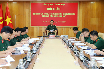 Xây dựng tiềm lực, thế trận hậu cần, kỹ thuật trong nền quốc phòng toàn dân vững mạnh, hiện đại