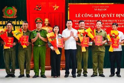 Đại Lộc công bố Quyết định thành lập 16 Tổ bảo vệ an ninh, trật tự ở cơ sở