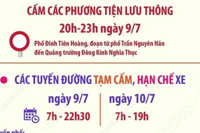 Hà Nội tạm cấm ôtô tải, xe khách trên nhiều tuyến phố trung tâm ngày 9-10/7