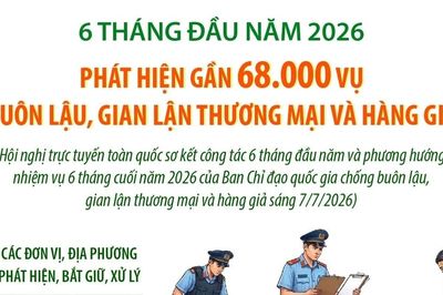 Phát hiện gần 68.000 vụ buôn lậu, gian lận thương mại và hàng giả trong 6 tháng