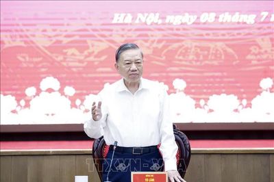 Tổng Bí thư, Chủ tịch nước Tô Lâm làm việc với Thành ủy Hà Nội
