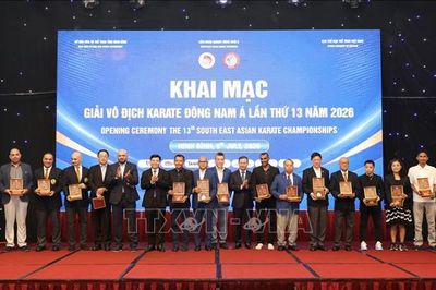 Khai mạc Giải vô địch Karate Đông Nam Á lần thứ 13 năm 2026