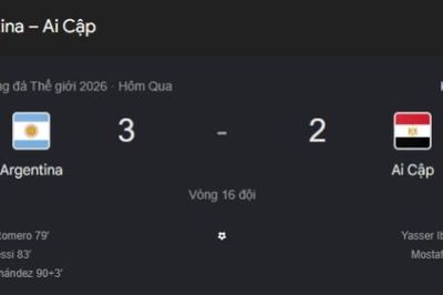 Lionel Messi tỏa sáng, Argentina lội ngược dòng trước Ai Cập để vào tứ kết World Cup 2026