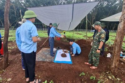 Tìm thấy hài cốt liệt sĩ tại xã Ia Phí