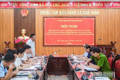Sẵn sàng cho lễ công bố bộ nhận diện thương hiệu Khu du lịch Giao Ninh
