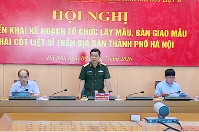 Hà Nội thành lập 20 tổ lấy mẫu, bàn giao mẫu hài cốt liệt sĩ