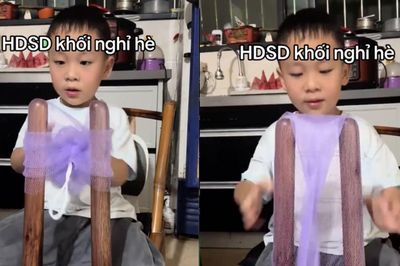 Clip 'hướng dẫn sử dụng khối nghỉ hè' hút 6 triệu view nhờ công nhân nhí 6 tuổi