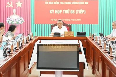 Thông cáo báo chí kỳ họp thứ 08 của Ủy ban Kiểm tra Trung ương