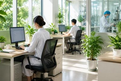 Cơ sở y tế, sản xuất dược và sản xuất thiết bị y tế chủ động xây dựng môi trường làm việc xanh