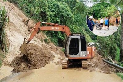 Thái Nguyên kịp thời xử lý sạt lở trên Quốc lộ 3B