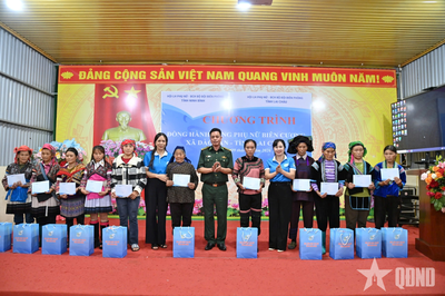 Lan tỏa nghĩa tình từ chương trình 'Đồng hành cùng phụ nữ biên cương'
