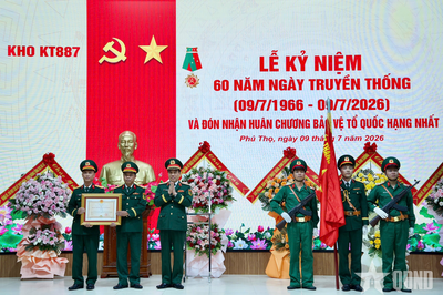 Kho KT887 kỷ niệm 60 năm Ngày truyền thống và đón nhận Huân chương Bảo vệ Tổ quốc hạng Nhất