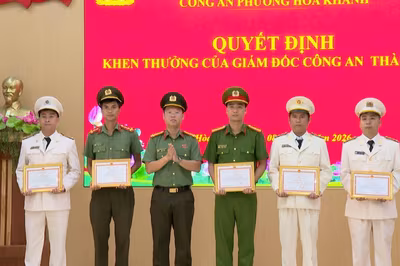 Công an phường Hòa Khánh hoàn thành xuất sắc nhiệm vụ hai quý đầu năm