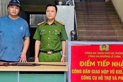 Hải Phòng: Liên tiếp vận động người dân giao nộp vũ khí, vũ khí thô sơ