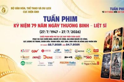 190 cụm rạp chiếu phim miễn phí dịp kỷ niệm 79 năm Ngày Thương binh - Liệt sĩ