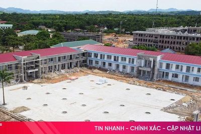 Nước rút trên hai công trình trường học vùng biên ở Hà Tĩnh