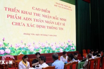Bắc Ninh hoàn thành chiến dịch cao điểm thu nhận mẫu ADN cho thân nhân liệt sỹ