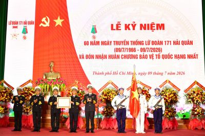 Lữ đoàn 171 đón nhận Huân chương Bảo vệ Tổ quốc hạng Nhất lần thứ hai